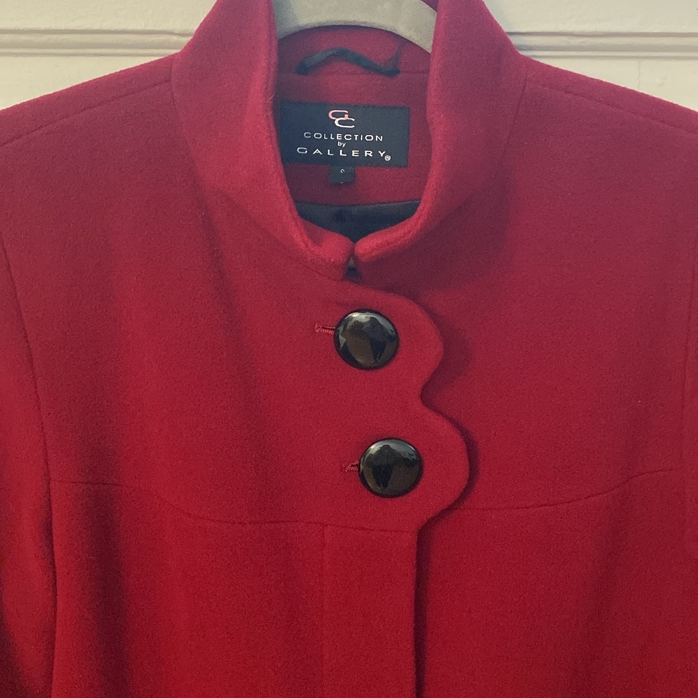 Red Wool Jacket - image 2